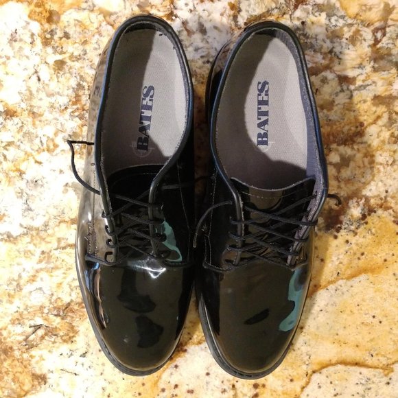 Bates Black Mens High Gloss Oxford main image 3